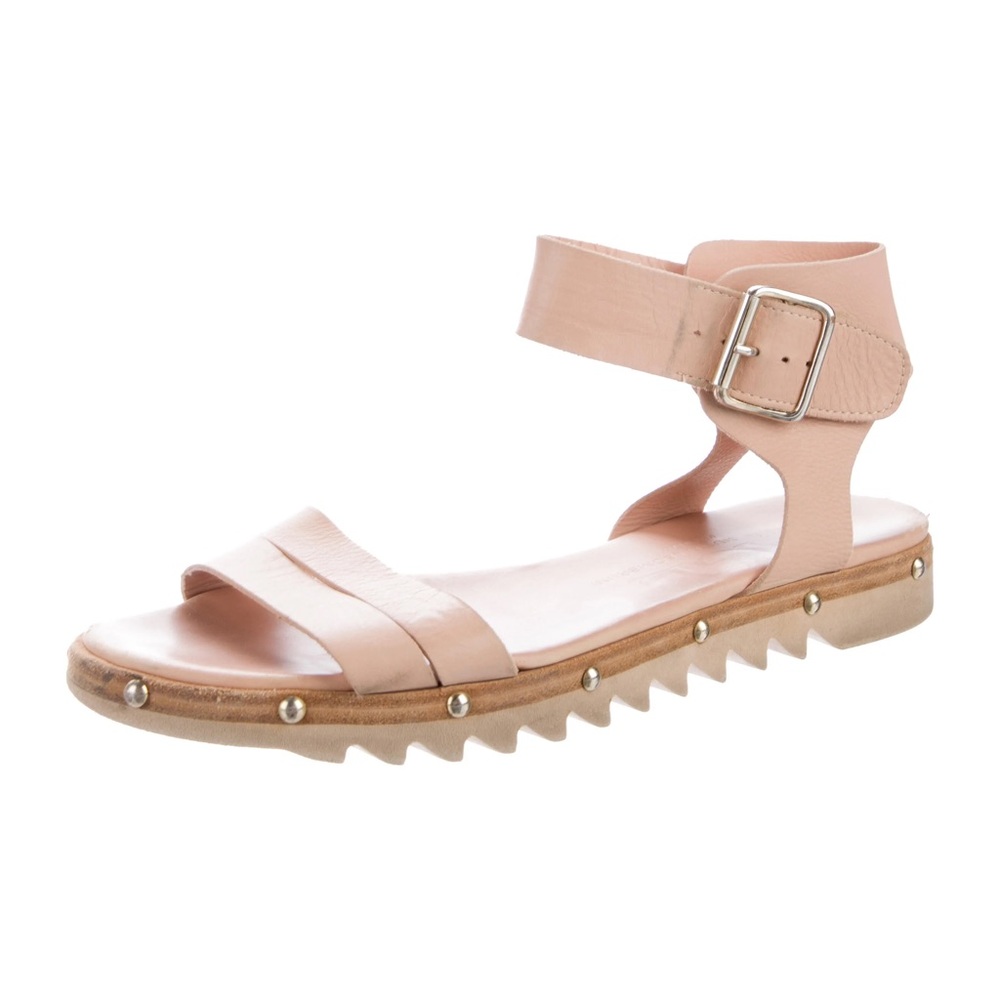 AGL - Attilio Giusti Leombruni Cream / Neutral color Leather Ankle-Strap Sandals